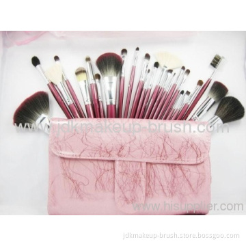 24pcs Pink Cosmetic Make Up Brushes 